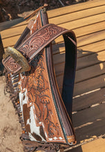 Load image into Gallery viewer, The Lancaster Cowhide Leather Tooled Bag