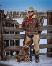 Load image into Gallery viewer, Sherpa-Lined Southwestern/Aztec Jacket