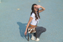 Load image into Gallery viewer, Tooling Leather Cowhide Bag with Fringe - Curico