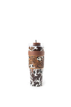 Load image into Gallery viewer, Wide Wyoming Tumbler In Brown and White