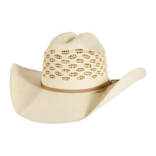 Load image into Gallery viewer, Vented Crown Bangora Straw Cowboy Hat - Style Cal