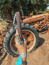 Load image into Gallery viewer, The Heart Throb Turquoise Wallet