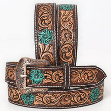 Load image into Gallery viewer, Hand Painted Western Leather Belt
