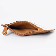 Load image into Gallery viewer, Cowhide Leather Card Holder - Engraved Western Leather Slim Wallet
