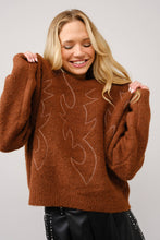 Load image into Gallery viewer, Western Boot Stitch Sweater
