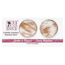 Load image into Gallery viewer, Cowhide Studs 20MM Stainless Steel
