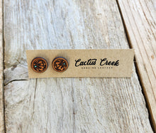 Load image into Gallery viewer, "Millie" Handmade Genuine Leather Stud Earrings
