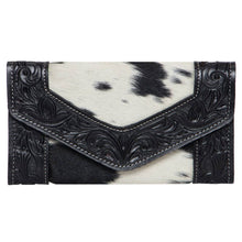 Load image into Gallery viewer, Tooled Leather Trifold Cowhide Wallet
