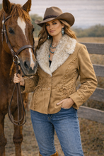 Load image into Gallery viewer, Ladies Faux Suede Jacket
