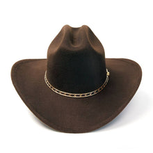Load image into Gallery viewer, Brown Felt Finish Western Cattleman Hat
