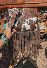 Load image into Gallery viewer, The Lancaster Cowhide Leather Tooled Bag
