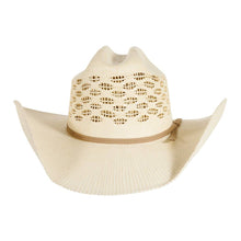 Load image into Gallery viewer, Vented Crown Bangora Straw Cowboy Hat - Style Cal
