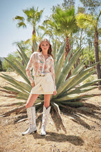 Load image into Gallery viewer, Western Print Chiffon Shirt
