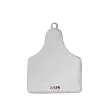 Load image into Gallery viewer, WESTERN STERLING SILVER CATTLE TAG NECKLACE
