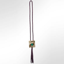 Load image into Gallery viewer, Braided Black Genuine Leather Necklace/Bolo
