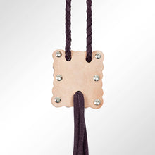 Load image into Gallery viewer, Braided Black Genuine Leather Necklace/Bolo
