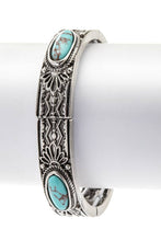 Load image into Gallery viewer, Turquoise Western Stretch Bracelet
