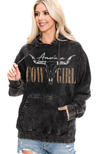 Load image into Gallery viewer, AMERICAN COWGIRL  MINERAL HOODIE
