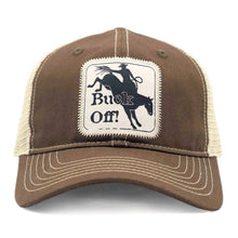 Load image into Gallery viewer, Coffee "Buck Off" Trucker Cap
