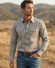 Load image into Gallery viewer, Men's Paisley Western Shirt- Frontier
