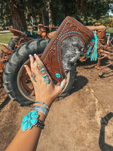 Load image into Gallery viewer, The Heart Throb Turquoise Wallet
