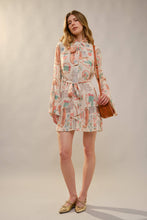 Load image into Gallery viewer, Cactus Vintage Print Pleated Mini Dress
