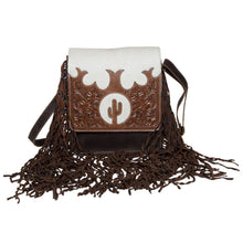 Load image into Gallery viewer, Cactus Leather Tooled Cowhide Sling
