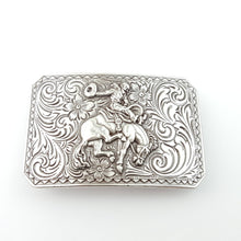 Load image into Gallery viewer, Buckle: Western Silver Rodeo Belt Buckle
