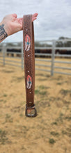 Load image into Gallery viewer, Genuune Leather Feather Belt
